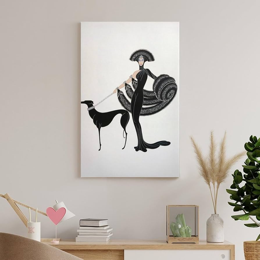 Amazon.com: Erte Art Poster Fashion Woman Art Poster (3